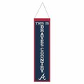 Wraft Fanatics 8 x 32 in. MLB Heritage Slogan Design Atlanta Braves Wool Banner 9416647622